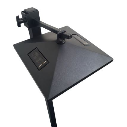 Світлодіодний сонячний вуличний ліхтар 3в1 LED/1,2В 200 мАг IP44 чорний