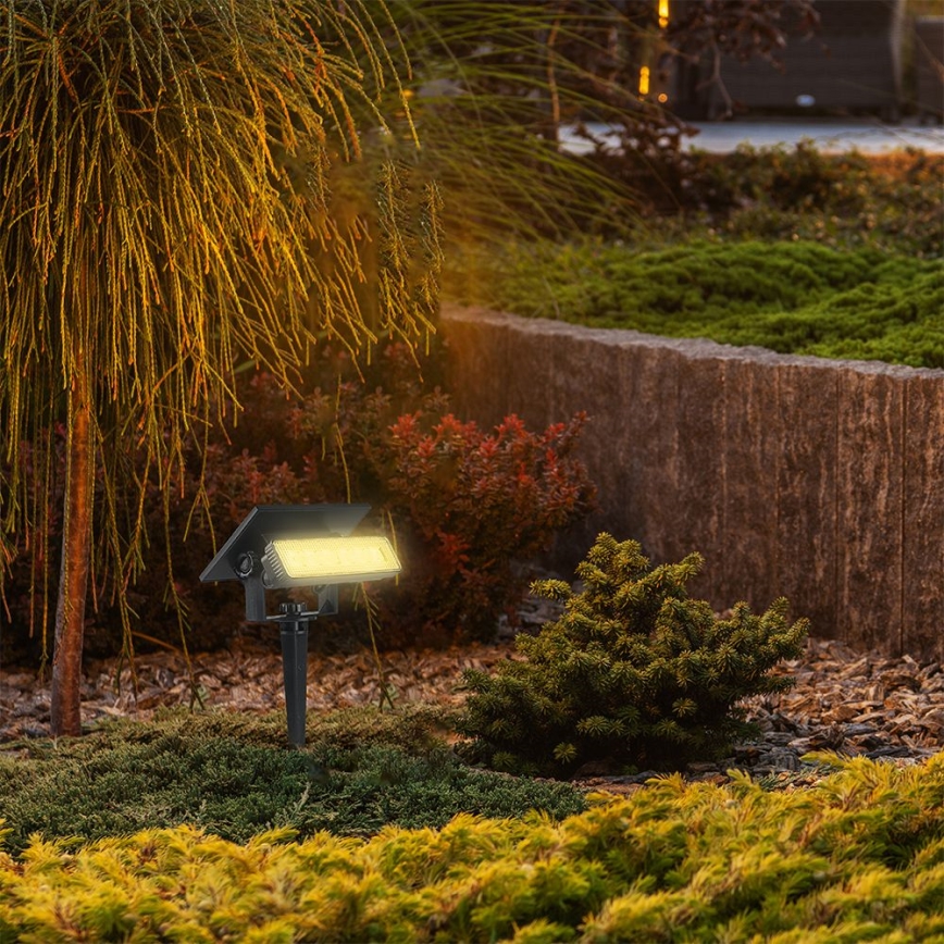 Світильник сонячний LED 2в1 LED/0,9 Вт/3,7 В 3000K IP65 1200 мАг чорний