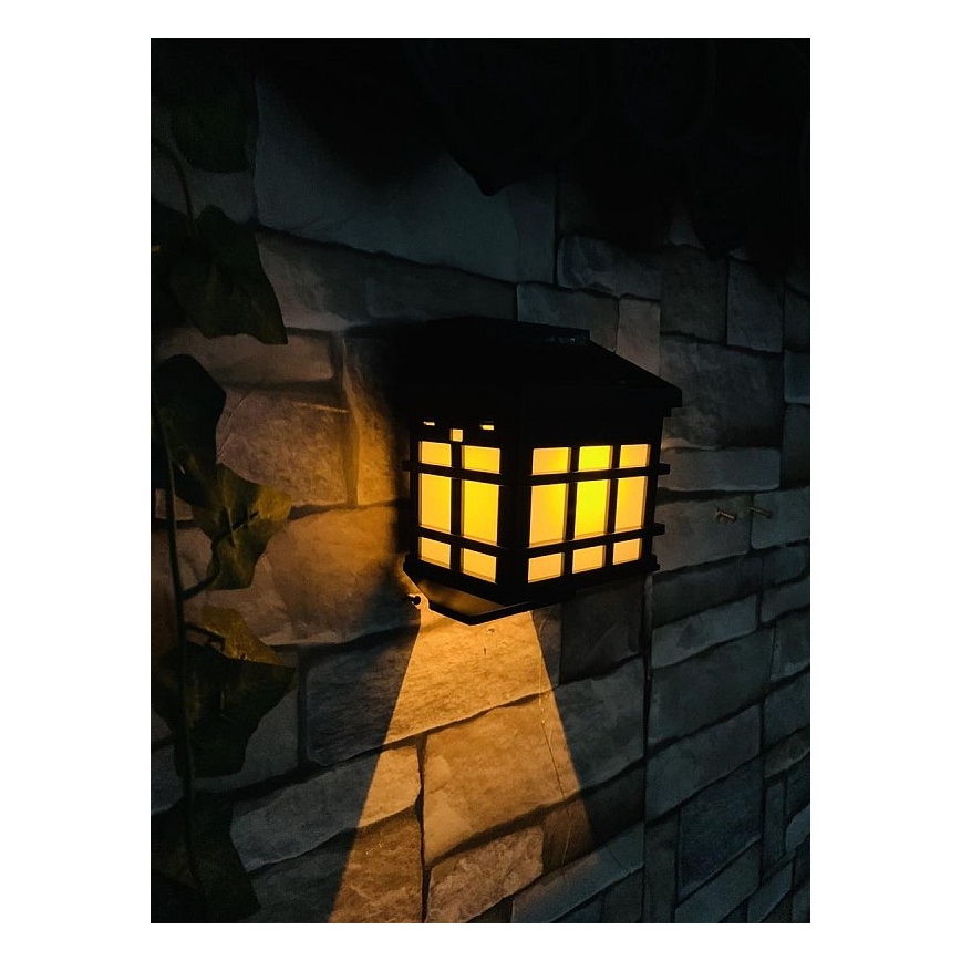 LED сонячний настінний світильник із датчиком сутінків LED/1,2V 600 mAh IP44