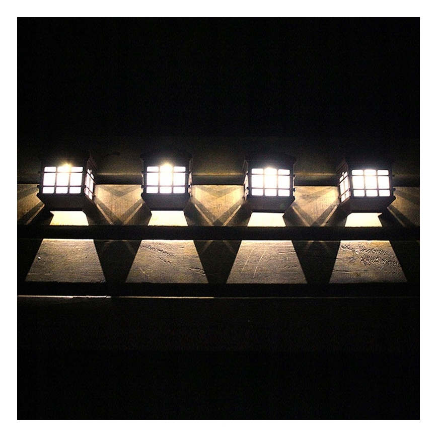 LED сонячний настінний світильник із датчиком сутінків LED/1,2V 600 mAh IP44