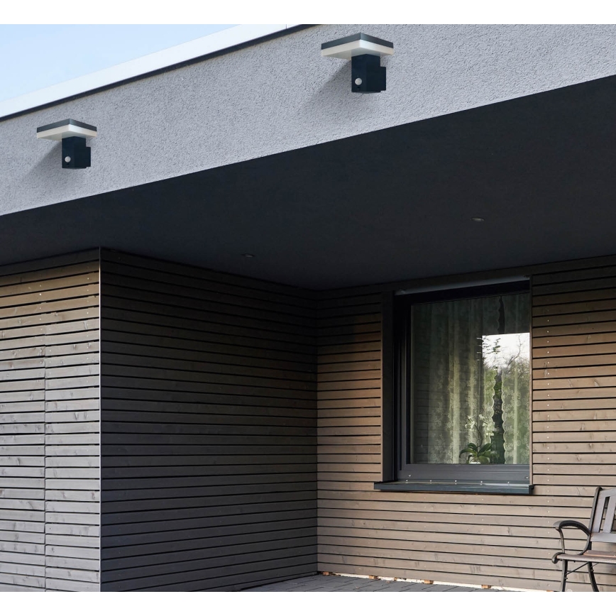 Світильник настінний сонячний LED з датчиком SOLARIS2 LED/5,5W/3,7V 4000K IP44 2600 mAh