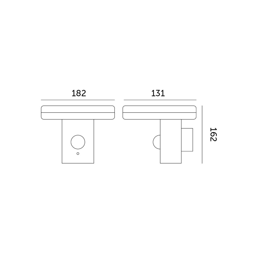 Світильник настінний сонячний LED з датчиком SOLARIS2 LED/5,5W/3,7V 4000K IP44 2600 mAh