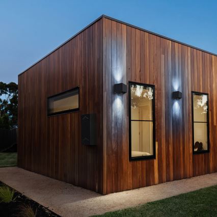 Світильник настінний сонячний LED WINGS LED/2W/1300 mAh 3,7V 6000K IP54 чорний