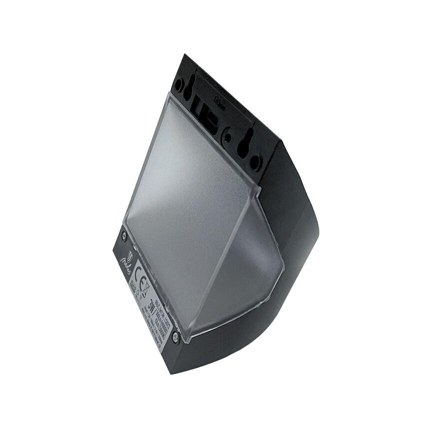 LED сонячний настінний світильник з датчиком LED/3W/3,7V 3000/4000K 1200 mAh IP54 чорний