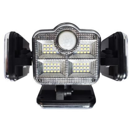 Світлодіодний сонячний прожектор з датчиком руху та сутінків LED/30W/3,7V 2400 mAh IP47 + дистанційне керування