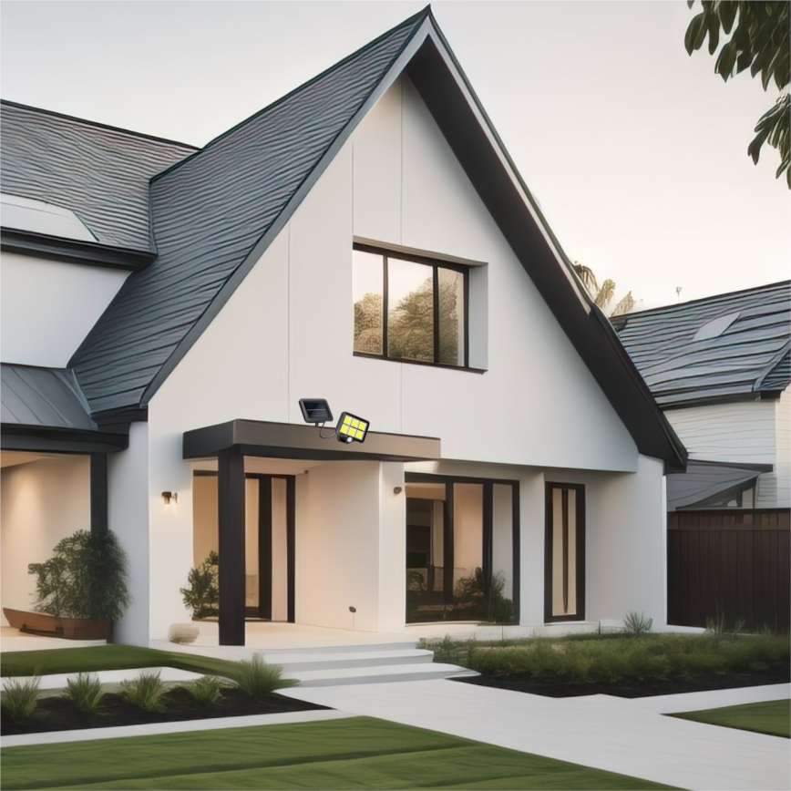 Світлодіодний сонячний прожектор із сенсором LED/1,5 Вт/3,7 В 6000K IP44 1200 мАг