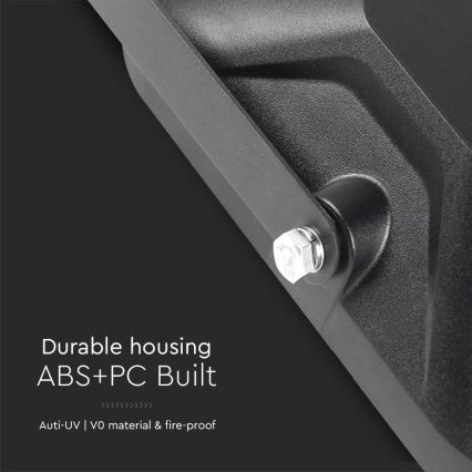 Світлодіодний сонячний прожектор із сенсором LED/30W/6,4V 4000K 6000 мАг + дистанційне керування