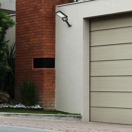 Світлодіодний сонячний прожектор із сенсором LED/5 Вт/3,7 В 4000K 1500 мАг IP54 чорний