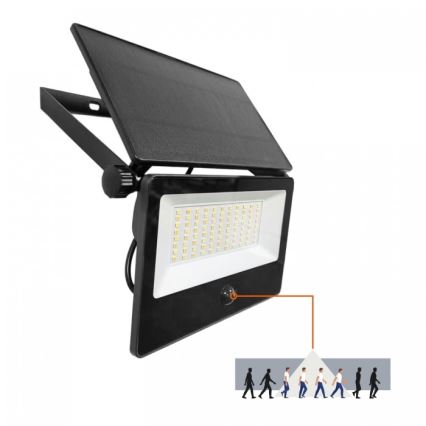Сонячний LED-прожектор з датчиком NCS G2 LED/30W/3,7V 3000/4000/6500K IP54 5200 mAh