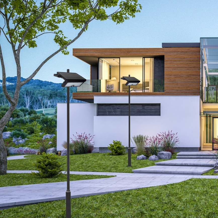 Світлодіодний сонячний прожектор з датчиком руху та сутінків EPAD LED/10W/3000 mAh 7,4V 4000K IP65