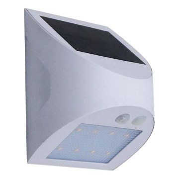 LED сонячний настінний світильник із датчиком LED/3W/3,7V 3000/4000K 1200 mAh IP54 білий