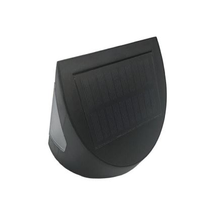 LED сонячний настінний світильник з датчиком LED/3W/3,7V 3000/4000K 1200 mAh IP54 чорний
