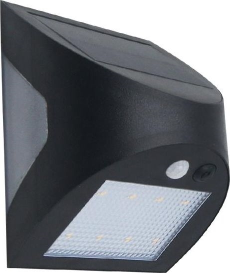 LED сонячний настінний світильник з датчиком LED/3W/3,7V 3000/4000K 1200 mAh IP54 чорний