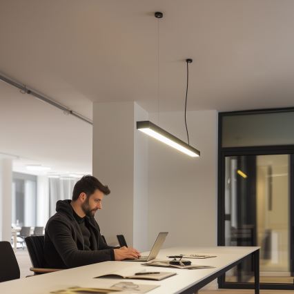 Світильник стельовий накладний підвісний LED CYNIDECO LED/45W/230V 4000K чорний