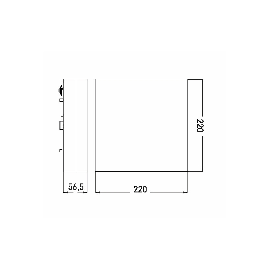 Світильник для ванної кімнати на стелю LED/12W/230V 3000/4000/6000K 22x22 см IP44