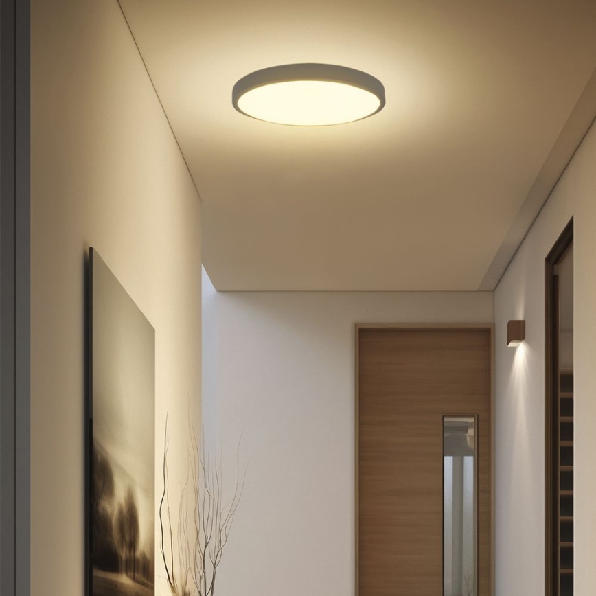 Світильник для ванної кімнати на стелю LED з чіпом SAMSUNG LED/36W/230V IP44 3000K діам. 35 см чорний