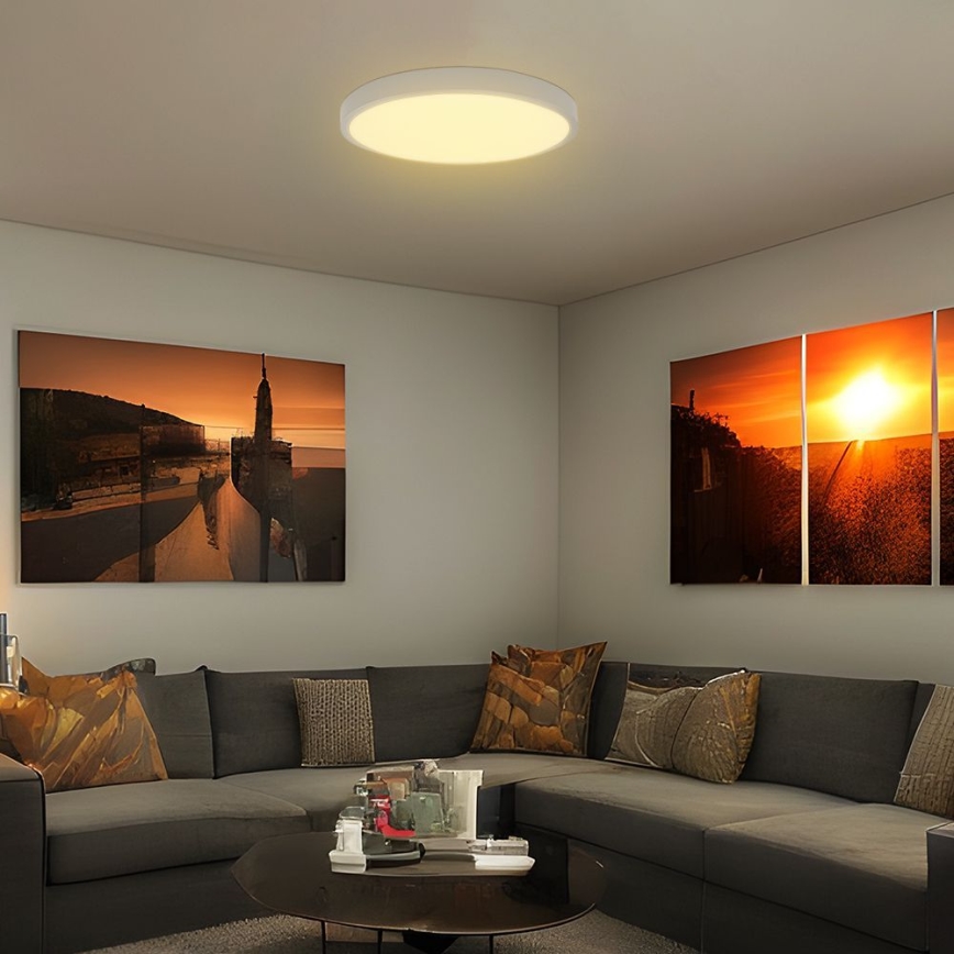 Світильник для ванної кімнати на стелю LED з чіпом SAMSUNG LED/36W/230V IP44 6500K діам. 35 см білий