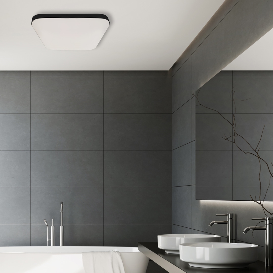 Світильник для ванної кімнати на стелю з LED і сенсором NEMO LED/16W/230V IP44 чорний