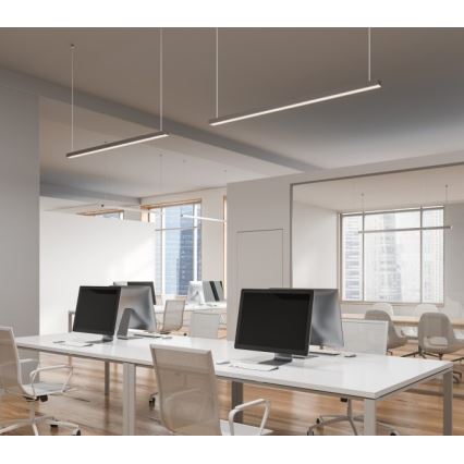 LED стельовий накладний/підвісний світильник KOLINE LED/40Вт/230В 3000/4000/6500К 120 см білий