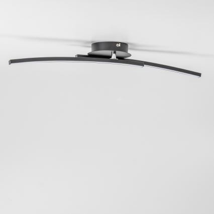 LED стельовий світильник 2xLED/6W/230V чорний