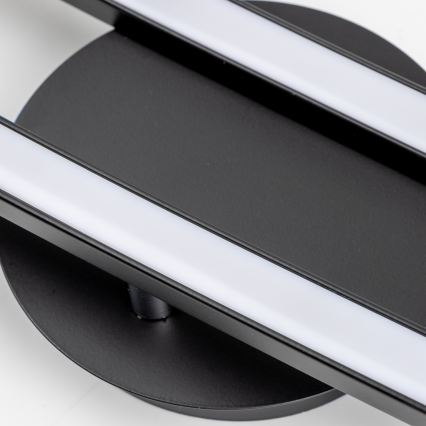 LED стельовий світильник 2xLED/6W/230V чорний