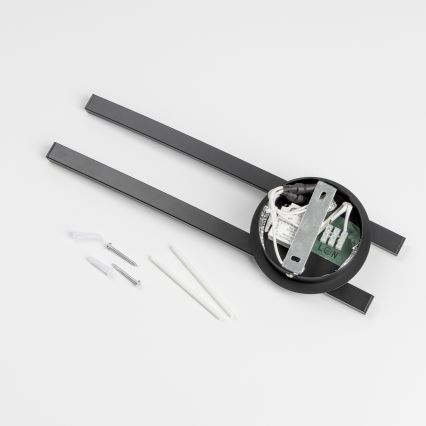 LED стельовий світильник 2xLED/6W/230V чорний