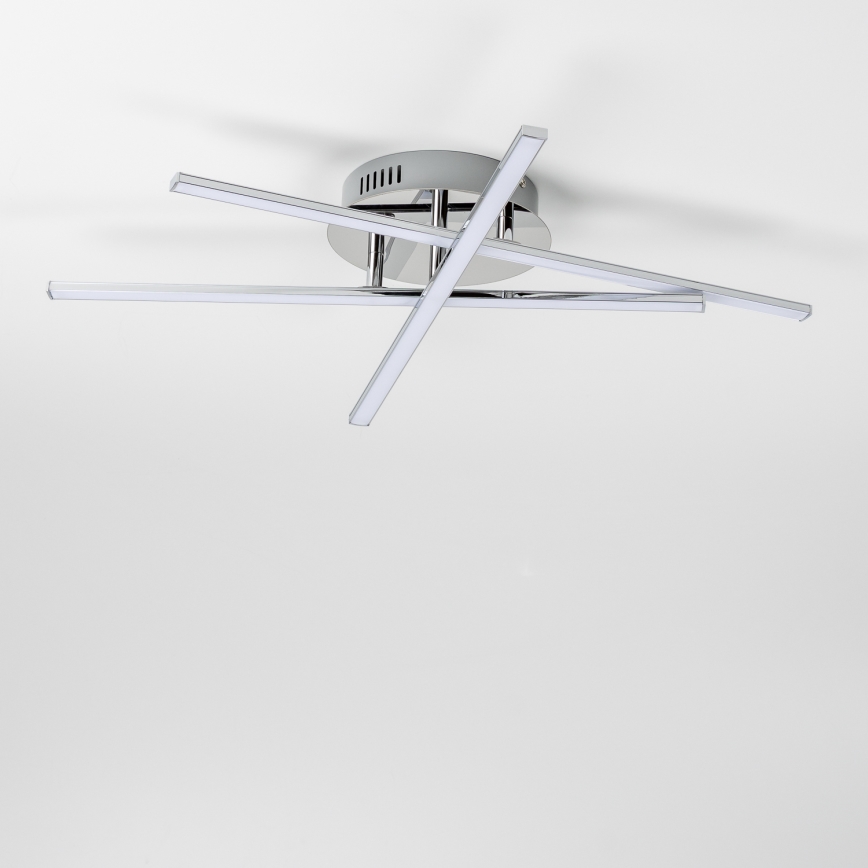 LED стельовий світильник 3xLED/3W/230V полірований хром