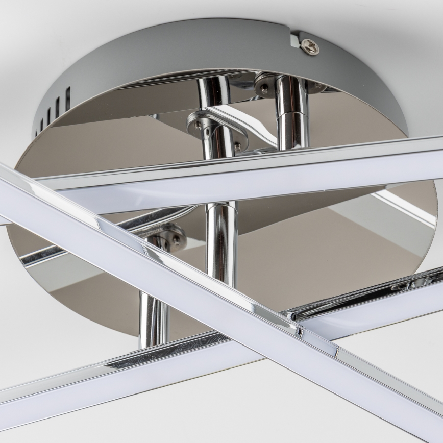LED стельовий світильник 3xLED/3W/230V полірований хром