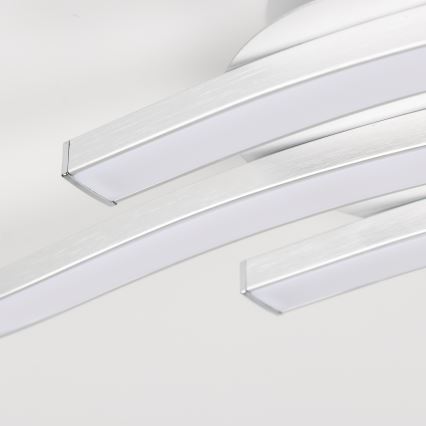 LED стельовий світильник 3xLED/6W/230V 3000K сріблястий