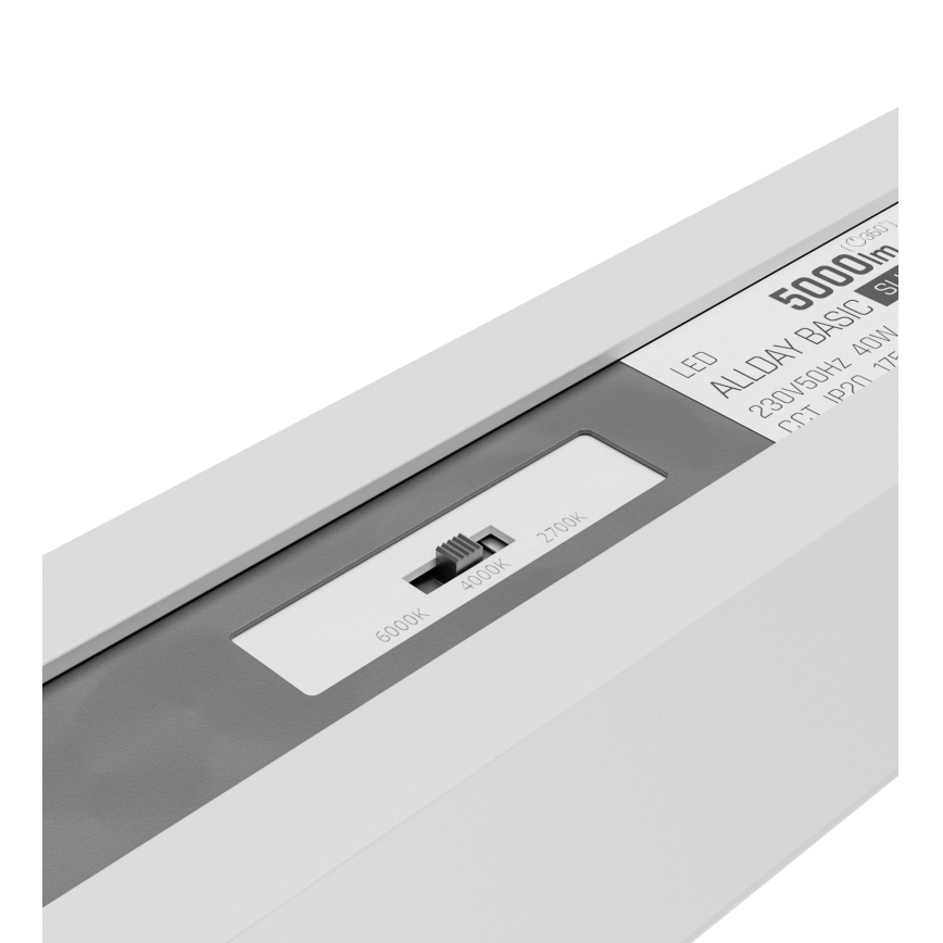 LED стельовий світильник ALLDAY BASIC LED/20/30/40W/230V 2700/4000/6000K 120 см білий