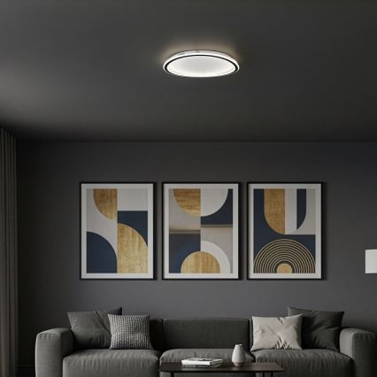 LED-стельовий світильник CALI LED, 30 Вт/230 В, діаметр 40 см, чорний