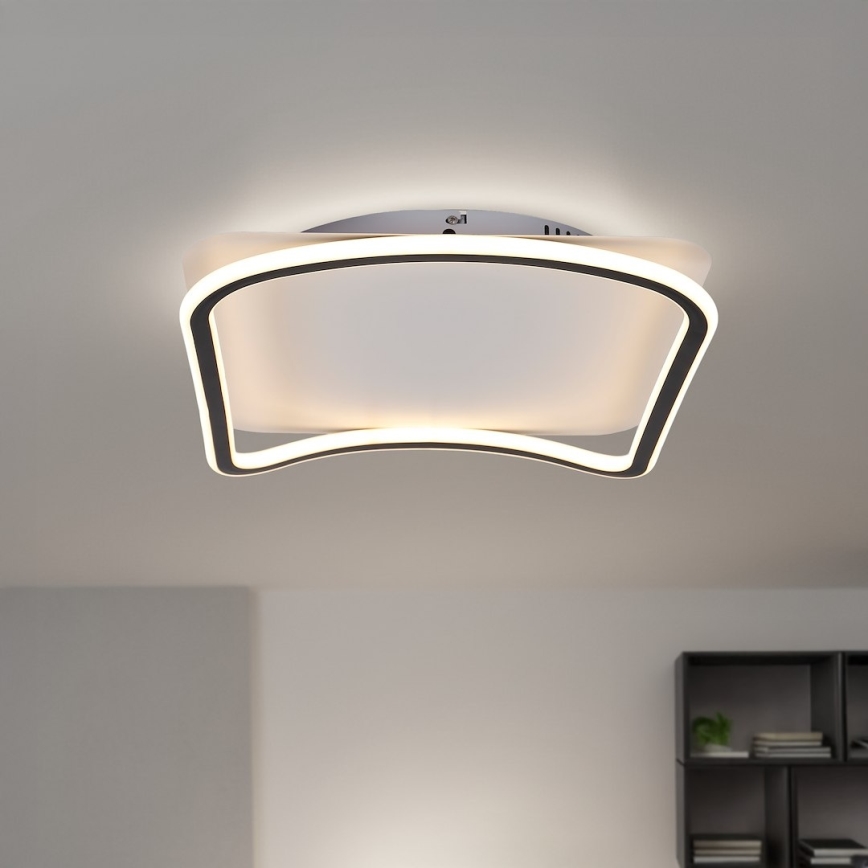 LED стельовий світильник CALI LED/30Вт/230В 40x40 см чорний