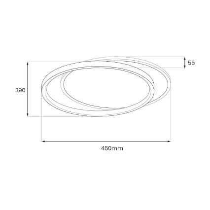 LED стельовий світильник CORDOBA LED/30W/230V білий