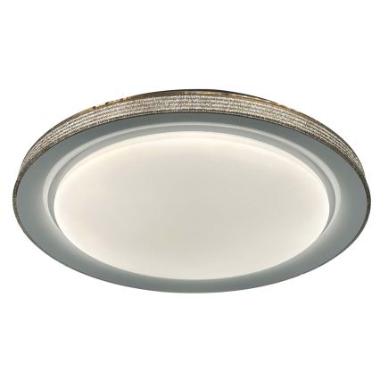 Стельовий LED світильник для ванної з регулюванням яскравості GRAŻYNA LED/72W/230V 3000-6000K діаметр 51 см IP44 сірий + пульт дистанційного керування