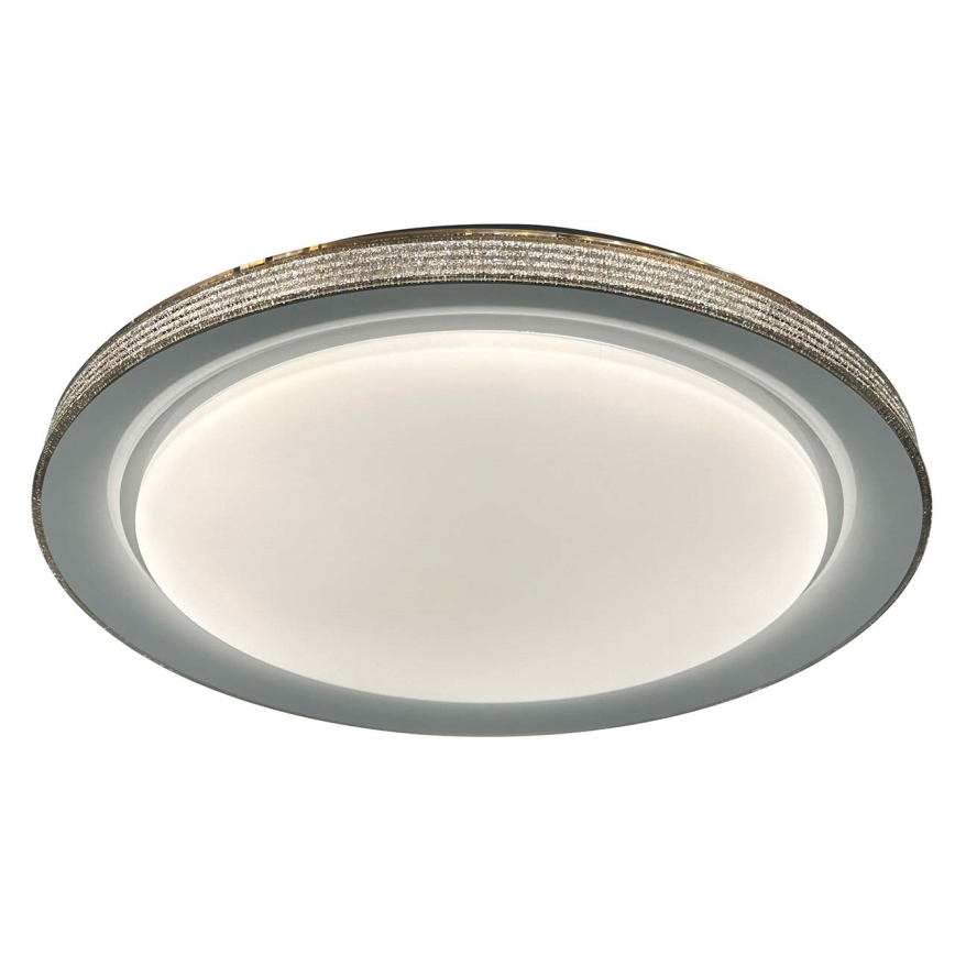 Стельовий LED світильник для ванної з регулюванням яскравості GRAŻYNA LED/72W/230V 3000-6000K діаметр 51 см IP44 сірий + пульт дистанційного керування