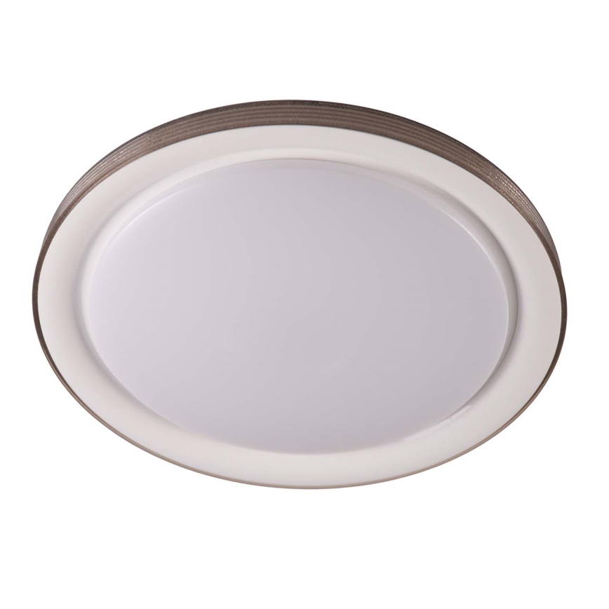 Стельовий LED світильник для ванної з регулюванням яскравості GRAŻYNA LED/72W/230V 3000-6000K діаметр 51 см IP44 сірий + пульт дистанційного керування