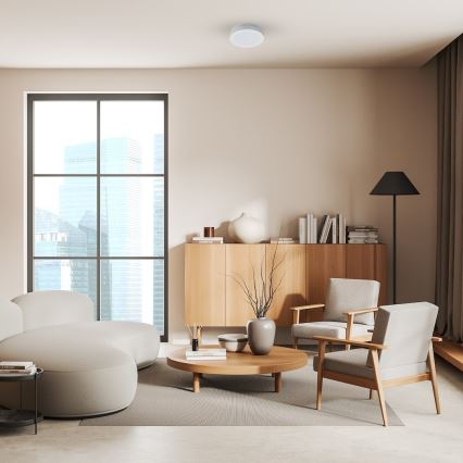 LED стельовий світильник для ванної кімнати MARLON LED/12W/230V діам. 18 см IP54 білий