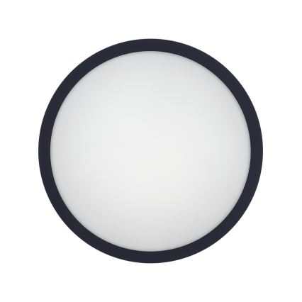 Світлодіодний стельовий світильник для ванної кімнати з датчиком ELLÉ LED/24W/230V 3000/4000/6500K діаметр 26 см IP54 антрацит