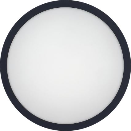 Світлодіодний стельовий світильник для ванної кімнати з датчиком ELLÉ LED/24W/230V 3000/4000/6500K діаметр 26 см IP54 антрацит