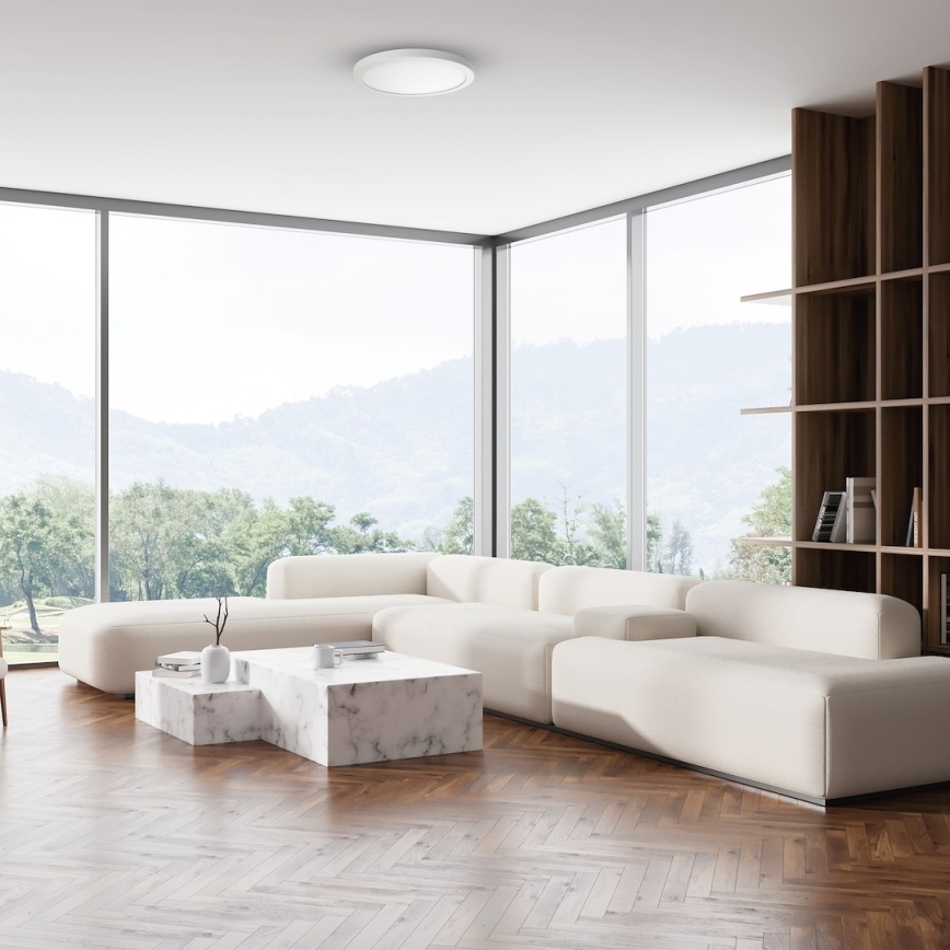 LED стельовий світильник EVORA, 24 Вт/230 В, 3000/4000/6000 К, діаметр 30 см, білий