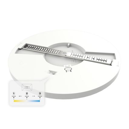 LED-стельовий світильник EVORA LED/18 Вт/230 В 3000/4000/6000 К діаметр 22,5 см білий