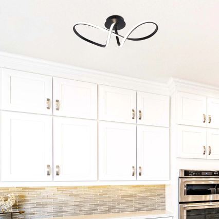 LED стельовий світильник FLAVIA 33 Вт/230 В 24x61 см чорний