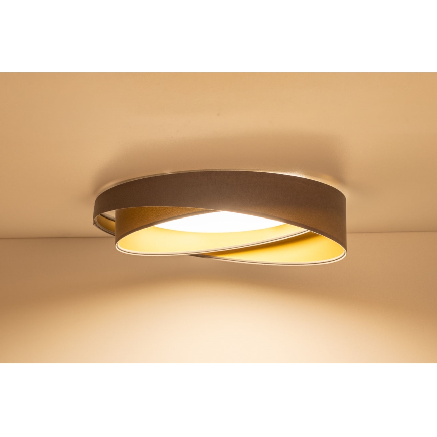 LED стельовий світильник GALAXY MODERN LED/24 Вт/230 В, діаметр 55 см, сірий/золотистий