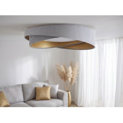 LED стельовий світильник GALAXY MODERN LED/24 Вт/230 В, діаметр 55 см, сірий/золотистий