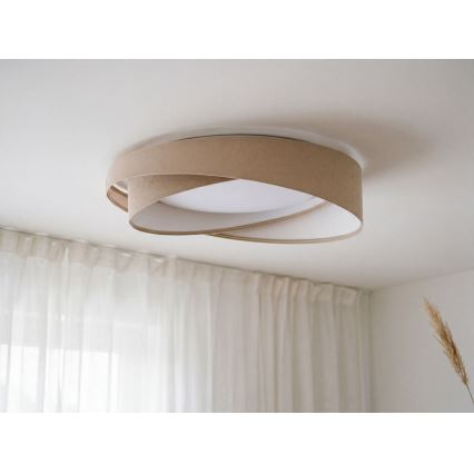 LED стельовий світильник GALAXY MODERN LED/24W/230V діам. 55 см бежевий/білий