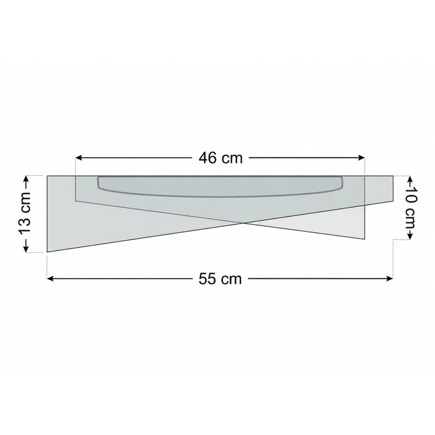 LED-стельовий світильник GALAXY MODERN LED/24W/230V, діам. 55 см, синій