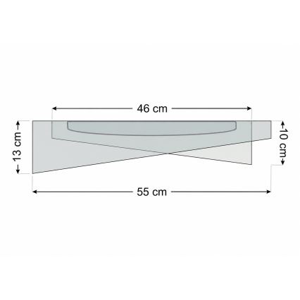 LED стельовий світильник GALAXY MODERN LED/24W/230V, діаметр 55 см, зелений/золотий