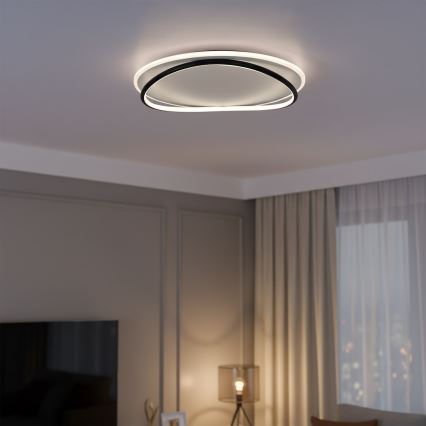 LED стельовий світильник HALO LED/38W/230V діам. 50 см чорний