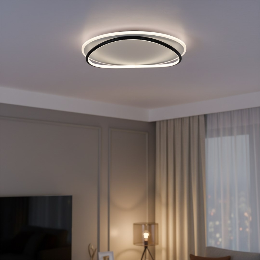 LED стельовий світильник HALO LED/38W/230V діам. 50 см чорний