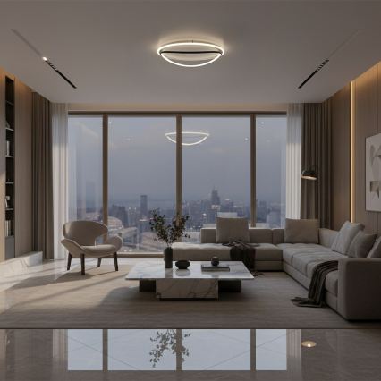 LED стельовий світильник HALO LED/38W/230V діам. 50 см чорний